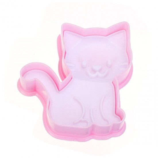 3Pcs/Set Cat Cookie Biscuit Plunger Cutter Fondant Cake Mold Baking Mould Kitchen Tools