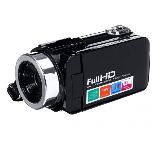 4K Full HD 1080P 24MP 18X Zoom 3 Inch LCD Digital Camcorder Video DV Camera 5.0MP CMOS Sensor for YouTube Vlogging 4K Full HD 1080P 24MP 18X Zoom 3 Inch LCD Digital Camcorder Video DV Camera 5.0MP CMOS Sensor for YouTube Vlogging