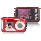 W599 24MP 2.7 Inch Double Screen Waterproof Anti Shake 16X Zoom 1920x1080 HD Camera