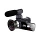 AF2 4K 48MP Digital Camcorder Wifi APP Control for Youbute Vlogging Live Video Recording Camera NightShot DV with Microphone Wide Angle Lens