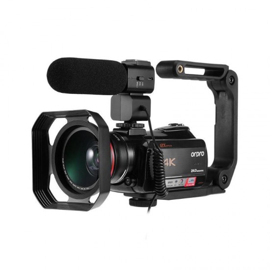Ordro HDR-AC5 4K UHD Zoom 12X FHD 24MP WiFi IPS Touch Screen Digtal Optical DV Digital Video Camera Camcorder Ordro HDR-AC5 4K UHD Zoom 12X FHD 24MP WiFi IPS Touch Screen Digtal Optical DV Digital Video Camera Camcorder