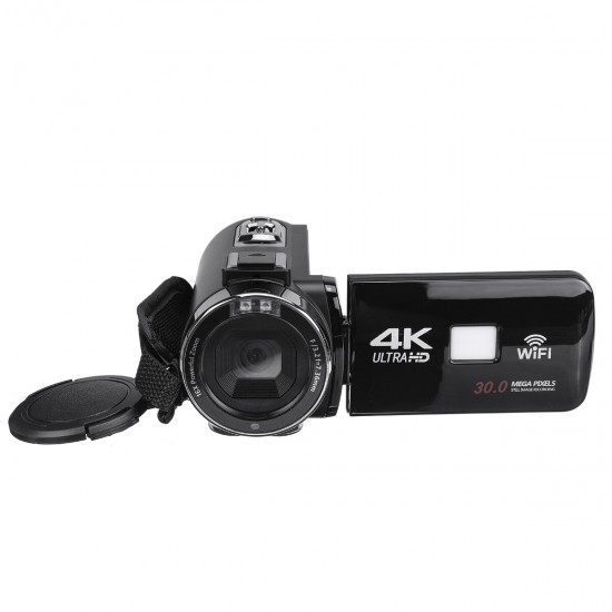 Ultra HD 4K 18X 30MP 18X Zoom 3 inch LCD Digital Camcorder Video DV Camera 270° Rotation for Vlogging Youtube Video Recording