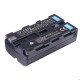 NP-550 7.4V 2300Mah Rechargeable Battery for Video LED Light with Sony NP-F550/NP-F570 Battery Slot