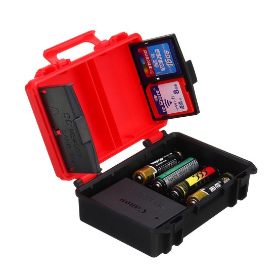 D810 Storage Case Holder Box for AA Battery DSLR Camera Battery SD TF XDQ CF Memory Card D810 Storage Case Holder Box for AA Battery DSLR Camera Battery SD TF XDQ CF Memory Card