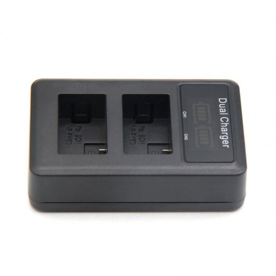 NP-FW5 Battery Charger with LCD Indicator for Sony NEX-3 A7R Alpha A6500 A6300 A6000 DSLR Camera