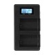 FW50-C USB Rechargeable Battery Charger Mobile Phone Power Bank for Sony NP-FW50 DSLR Camera Battery with LED Indicator