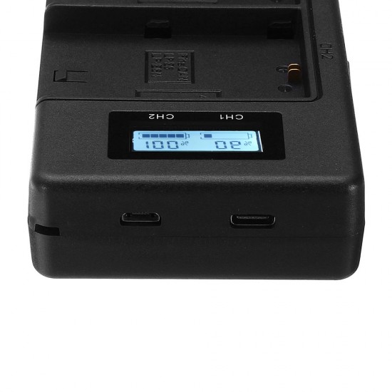 LP-E6-C USB Rechargeable Battery Charger Mobile Phone Power Bank for Canon LP-E6 DSLR Camera Battery with LED Indicator