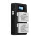 LP-E8-C USB Rechargeable Battery Charger Mobile Phone Power Bank for Canon LP-E8 DSLR Camera Battery with LED Indicator