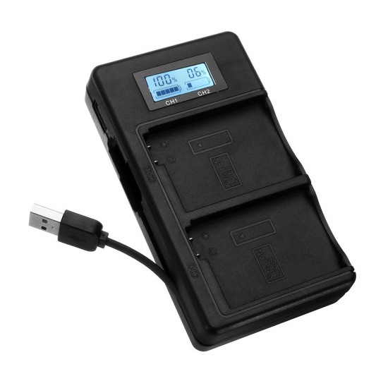 LP-E8-C USB Rechargeable Battery Charger Mobile Phone Power Bank for Canon LP-E8 DSLR Camera Battery with LED Indicator