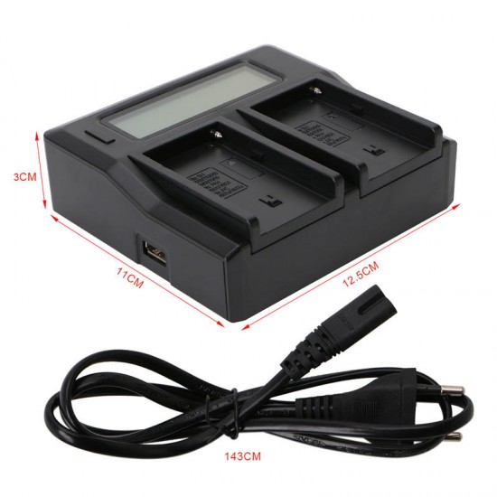 Fast Quick Dual Battery Charger For Sony NP-F970 NP-F770 F750 F550 F960 Fast Quick Dual Battery Charger For Sony NP-F970 NP-F770 F750 F550 F960