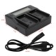 Fast Quick Dual Battery Charger For Sony NP-F970 NP-F770 F750 F550 F960