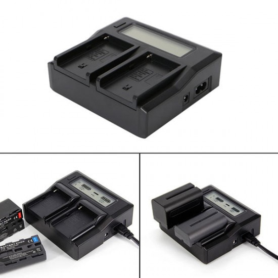 Fast Quick Dual Battery Charger For Sony NP-F970 NP-F770 F750 F550 F960 Fast Quick Dual Battery Charger For Sony NP-F970 NP-F770 F750 F550 F960