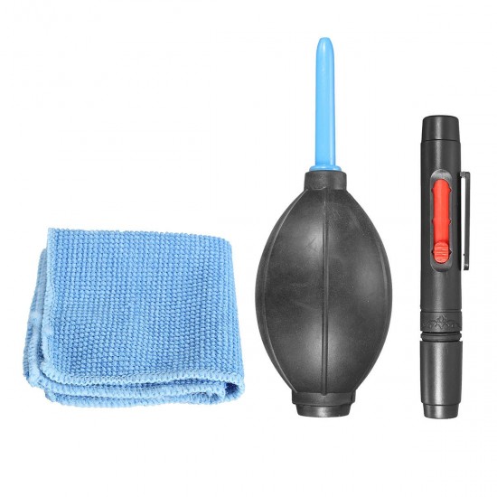 3 in 1 Set Digital Camera Cleaning Brush Photography Professional Cleaner Air Blower 3 in 1 Set Digital Camera Cleaning Brush Photography Professional Cleaner Air Blower