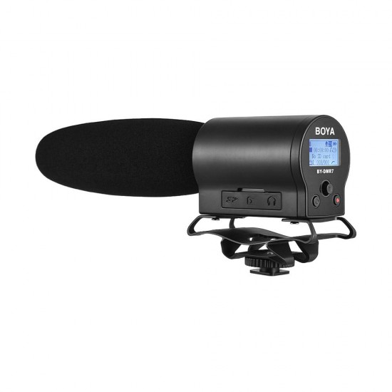 BY-DMR7 Broadcast Quality Condenser Microphone with Flash Recorder for Canon for Nikon DSLR Cameras BY-DMR7 Broadcast Quality Condenser Microphone with Flash Recorder for Canon for Nikon DSLR Cameras