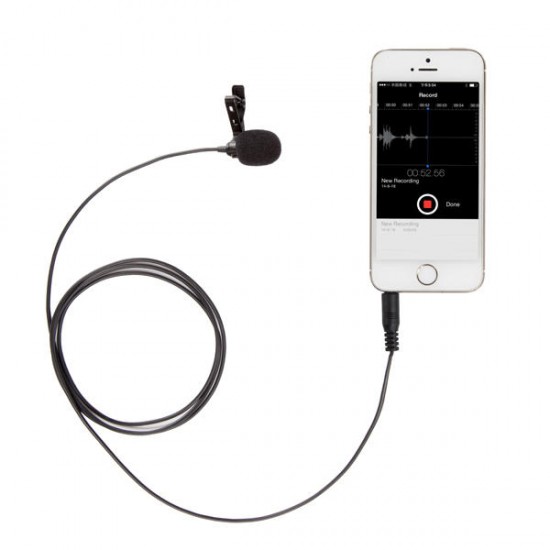 BY-LM10 Omni Directional Lavalier Microphone for iPhone 6 5 4S 4 Sumsang GALAXY 4 LG G3 HTC
