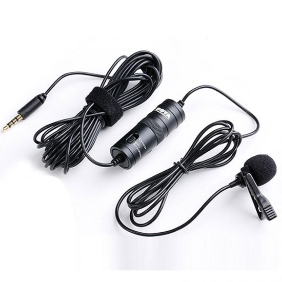 BY-M1 3.5mm Audio Video Record Lavalier Lapel Microphone