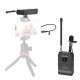 BY-WFM12 VHF Lavalier Lapel Microphone Receiver Transmitter for DSLR Camera Smartphone
