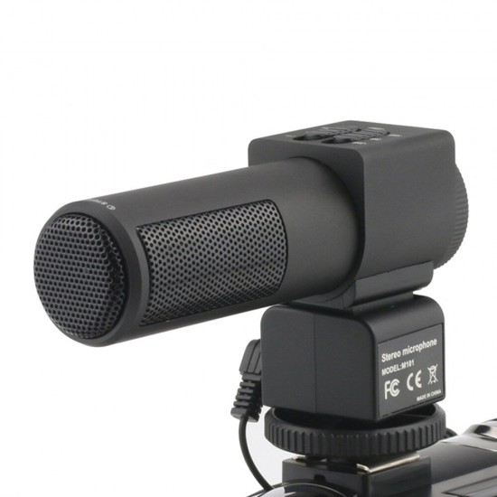 Mic-01 Stereo Camera Microphone Professional Studio Digital Video Recording Microphones for DSLR Camera DV Vlogging