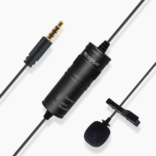 MCO-LVD600 Lapel Lavalier Microphone Interview Reception Vlog Live MIC Recording Compatible with Phone Camera Computer MCO-LVD600 Lapel Lavalier Microphone Interview Reception Vlog Live MIC Recording Compatible with Phone Camera Computer