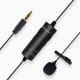 MCO-LVD600 Lapel Lavalier Microphone Interview Reception Vlog Live MIC Recording Compatible with Phone Camera Computer