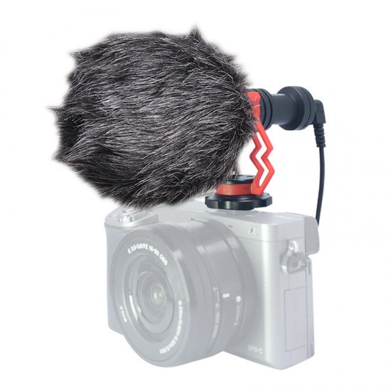 VM-D02 Professional Cardioid Condenser Microphone YouTube Video Recording Vlogging Mic for Camera DSLR Smartphone