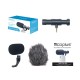 VM-P01 Phone Video Microphone Mic for Recording Mobile Interview Vlog for Smartphone with 3.5mm Headphone Jack