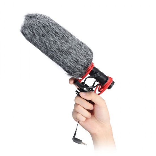 A1 Gray Silk Blend Microphone Windshield Low Self Noise Furry Cover for Rode NTG Professional Mic