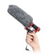 A1 Gray Silk Blend Microphone Windshield Low Self Noise Furry Cover for Rode NTG Professional Mic