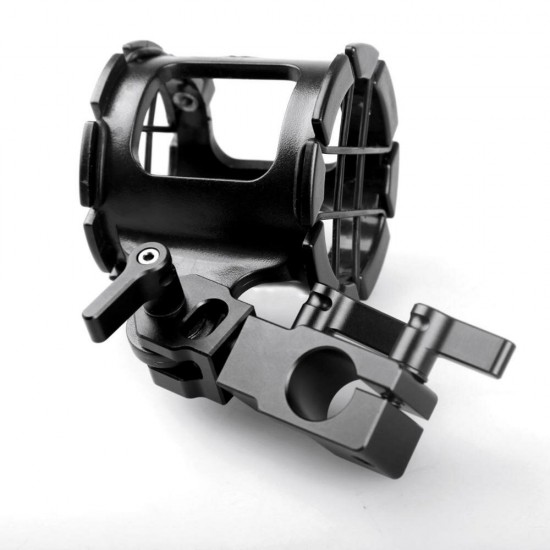 1802 Microphone Support with 15mm Rod Clamp Microphone Suspension Shock Mount Bracket
