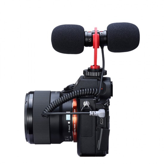 T Mic Dual Head Electret Condenser Stereo Vlog Microphone Universal Interview Mic for DSLR Smartphone T Mic Dual Head Electret Condenser Stereo Vlog Microphone Universal Interview Mic for DSLR Smartphone
