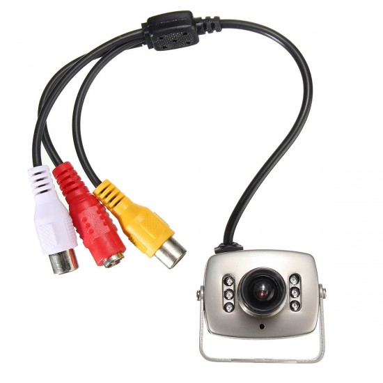 6 LED Mini Wired Infrared CMOS CCTV Camera SecurityColor Night Vision