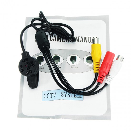 Mini CCTV Infrared Night Vision DIY Camera SPY Hidden Wired IR Camera Mini CCTV Infrared Night Vision DIY Camera SPY Hidden Wired IR Camera