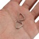 2Pcs Replacement Metal Chrome Finish Split Ring Camera Strap Triangle Rings Hook