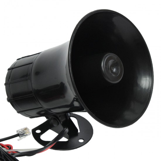 12V 150DB Car Warning Alarm 7-Sound Tone Super Loud Siren Horn PA Speaker System