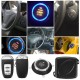 Universal Smart Car PKE Keyless Entry Alarm System Engine Push Start Button with Remote for 12V Vehicle