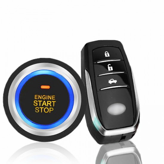 12V General Vehicle Anti-theft Car Alarm System Remote Start Remote Controller Keyless Enter PKE One Key Start