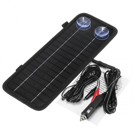 12V 4.5W Portable Solar Panel Power Car Boat Battery Charger Backup Outdoor