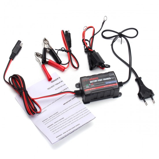 Battery Charger Maintainer RV Car Truck Motorcycle Waterproof Automatic