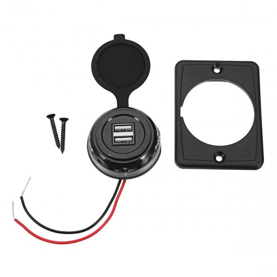 12-24V 3.1A Dual USB Car Charger LED Indicator 12-24V 3.1A Dual USB Car Charger LED Indicator