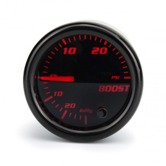 12V 2inch 52mm Boost Gauge Vacuum Press Meter 0-30PSI 7 Color LED Black Len 12V 2inch 52mm Boost Gauge Vacuum Press Meter 0-30PSI 7 Color LED Black Len