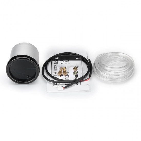 12V 2inch 52mm Boost Gauge Vacuum Press Meter 0-30PSI 7 Color LED Black Len 12V 2inch 52mm Boost Gauge Vacuum Press Meter 0-30PSI 7 Color LED Black Len