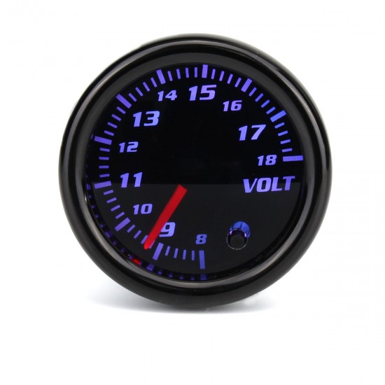 12V Universal 2 Inch 52mm Auto Voltmeter 7 Color LED Display Tinted Face 12V Universal 2 Inch 52mm Auto Voltmeter 7 Color LED Display Tinted Face