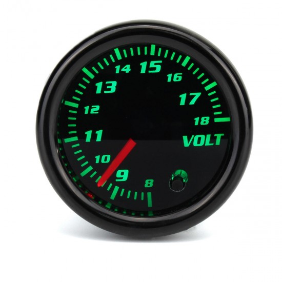 12V Universal 2 Inch 52mm Auto Voltmeter 7 Color LED Display Tinted Face 12V Universal 2 Inch 52mm Auto Voltmeter 7 Color LED Display Tinted Face