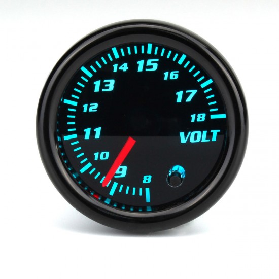 12V Universal 2 Inch 52mm Auto Voltmeter 7 Color LED Display Tinted Face 12V Universal 2 Inch 52mm Auto Voltmeter 7 Color LED Display Tinted Face