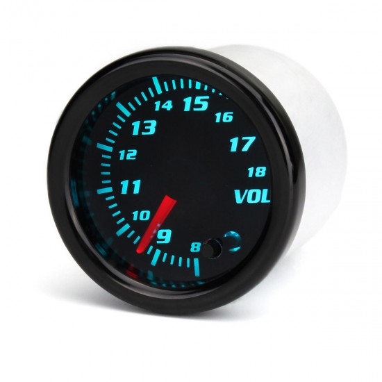 12V Universal 2 Inch 52mm Auto Voltmeter 7 Color LED Display Tinted Face 12V Universal 2 Inch 52mm Auto Voltmeter 7 Color LED Display Tinted Face