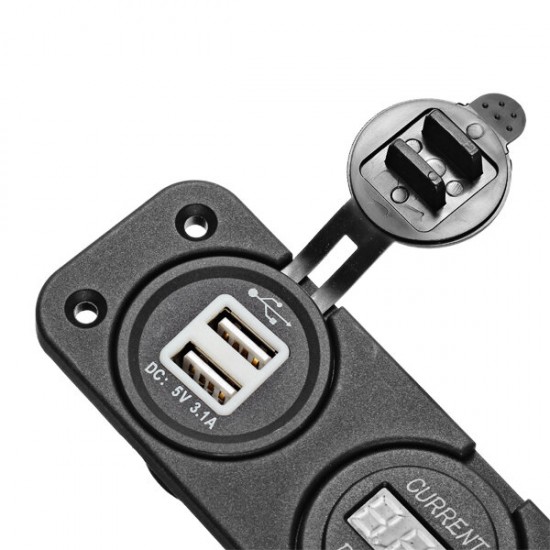 12V/24V Car Motorcycle 3 in 1 Digital Volt Meterr Ammeter USB Car Charger Socket 12V/24V Car Motorcycle 3 in 1 Digital Volt Meterr Ammeter USB Car Charger Socket