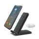 2 In 1 25W Wireless Charger Dock Stand Fast Wireless Charging Pad Phone Holder For Qi-enabled Smart Phones For iPhone 11 For Samsung Galaxy Note 20 S20 Huawei P40 Pro Xiaomi Poco X3 NFC OnePlus 8 Pro Non-original