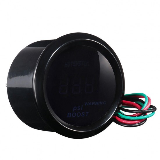 2 Inch 52mm Black Cover Car Universal Digital Blue LED PSI Boost Gauge Meter 2 Inch 52mm Black Cover Car Universal Digital Blue LED PSI Boost Gauge Meter