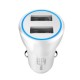 2 PCS GN-USU112C 5V 2.4A Dual USB Dual Interface Multifunctional Car Charger