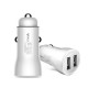 2 PCS GN-USU112C 5V 2.4A Dual USB Dual Interface Multifunctional Car Charger